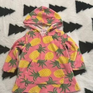 Pink Pineapple baby swimsuit cover up